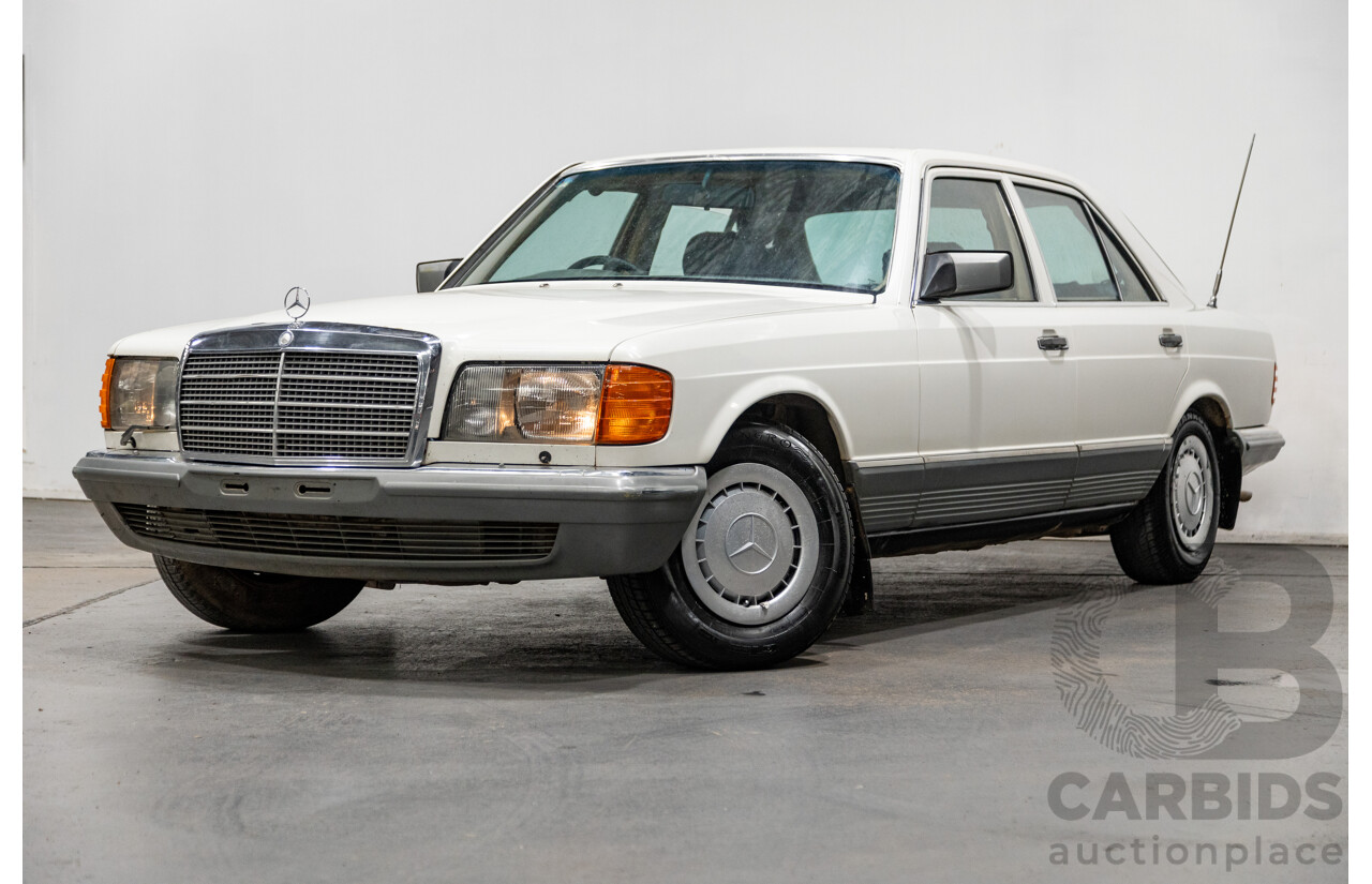 Circa 1984 Mercedes Benz 380SE W126 4d Sedan White V8 3.8L