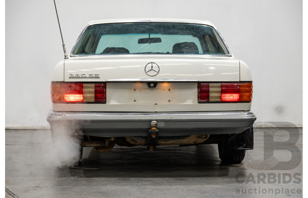 Circa 1984 Mercedes Benz 380SE W126 4d Sedan White V8 3.8L