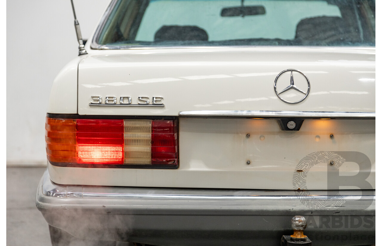 Circa 1984 Mercedes Benz 380SE W126 4d Sedan White V8 3.8L