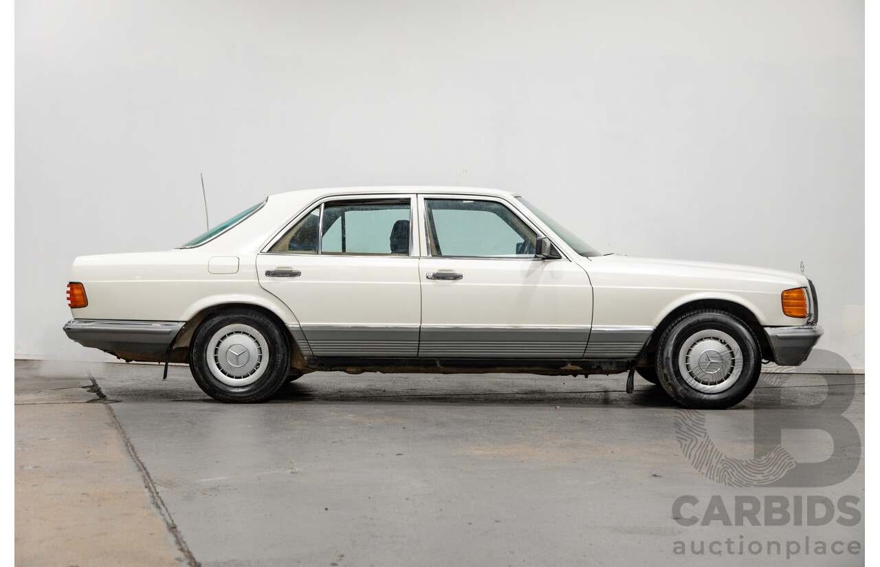 Circa 1984 Mercedes Benz 380SE W126 4d Sedan White V8 3.8L