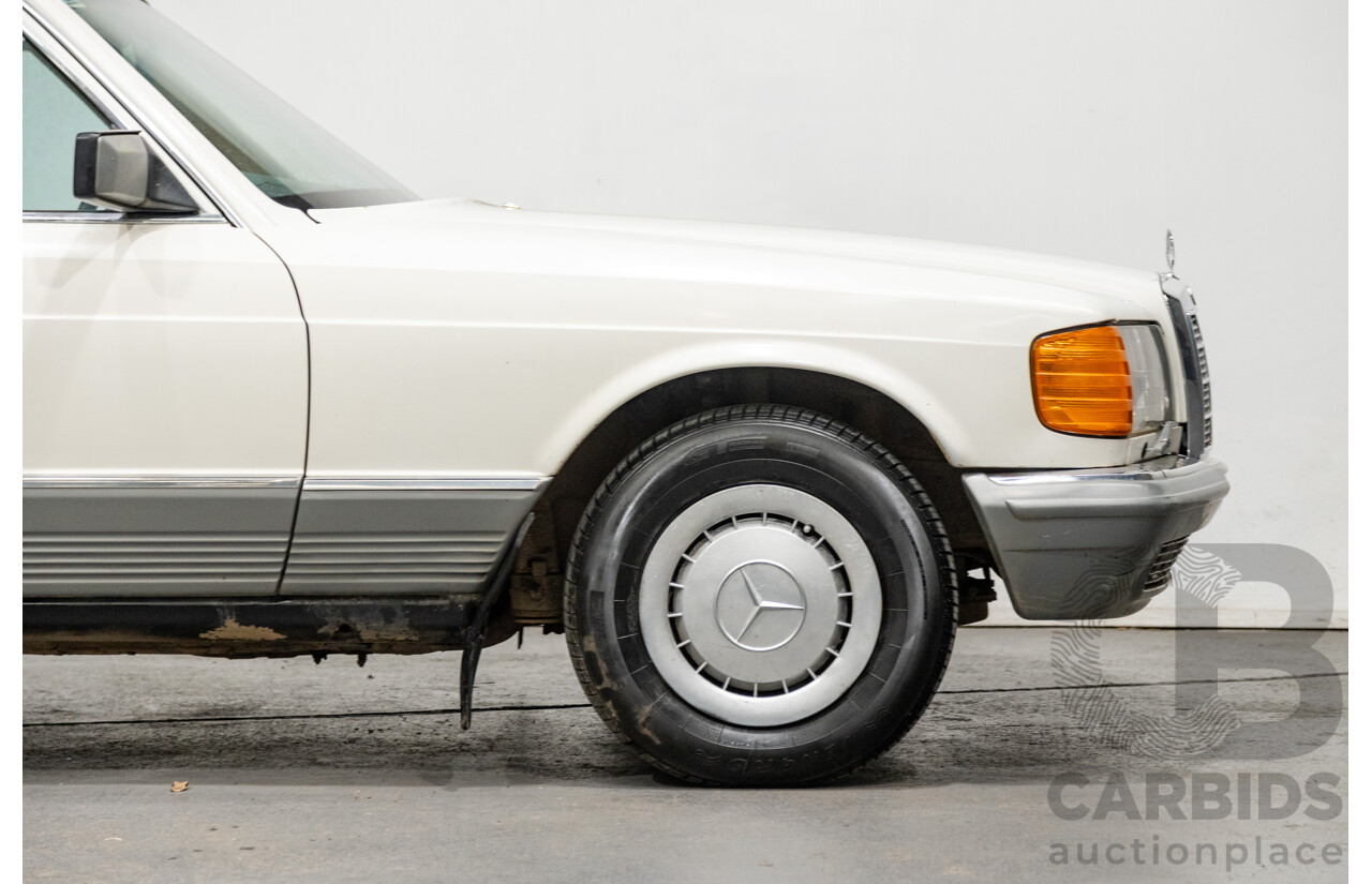 Circa 1984 Mercedes Benz 380SE W126 4d Sedan White V8 3.8L