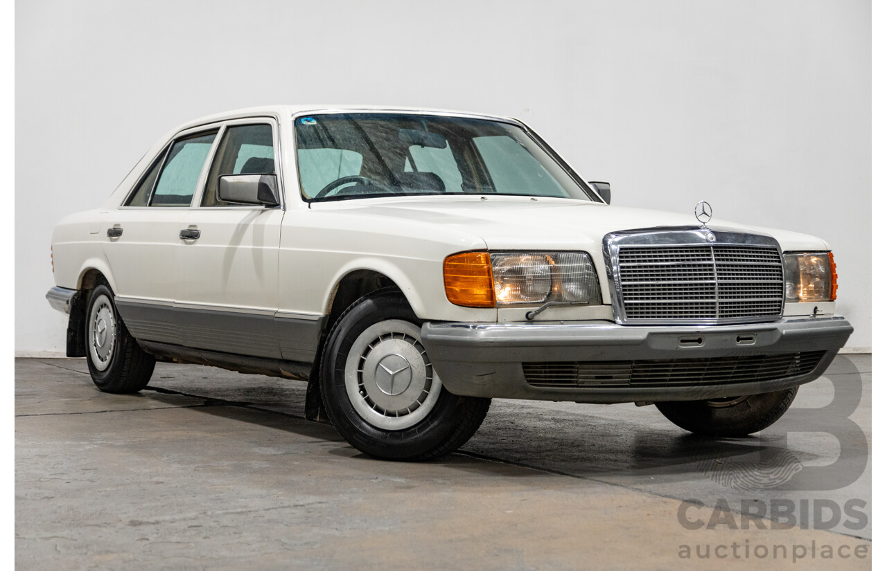 Circa 1984 Mercedes Benz 380SE W126 4d Sedan White V8 3.8L