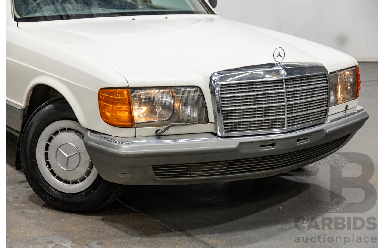 Circa 1984 Mercedes Benz 380SE W126 4d Sedan White V8 3.8L