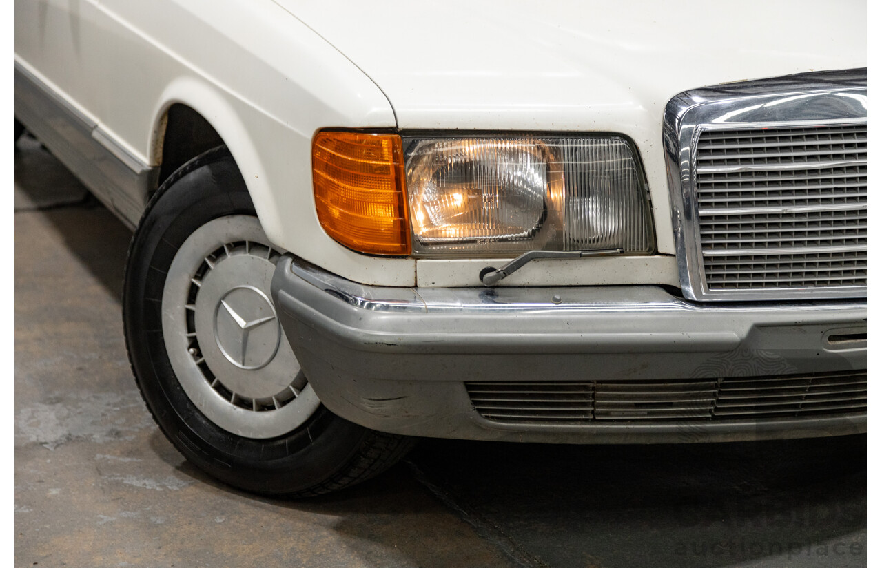 Circa 1984 Mercedes Benz 380SE W126 4d Sedan White V8 3.8L