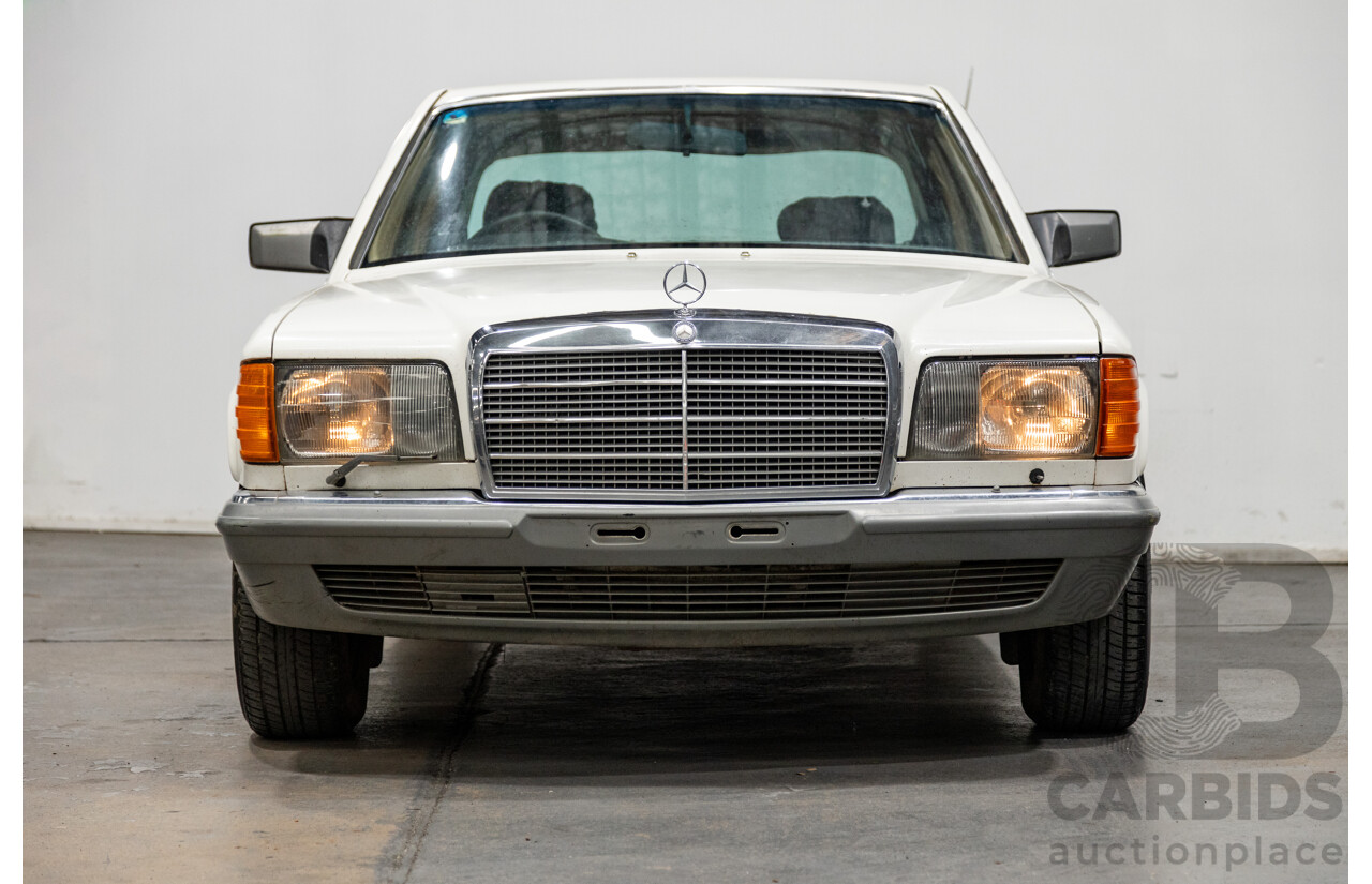 Circa 1984 Mercedes Benz 380SE W126 4d Sedan White V8 3.8L