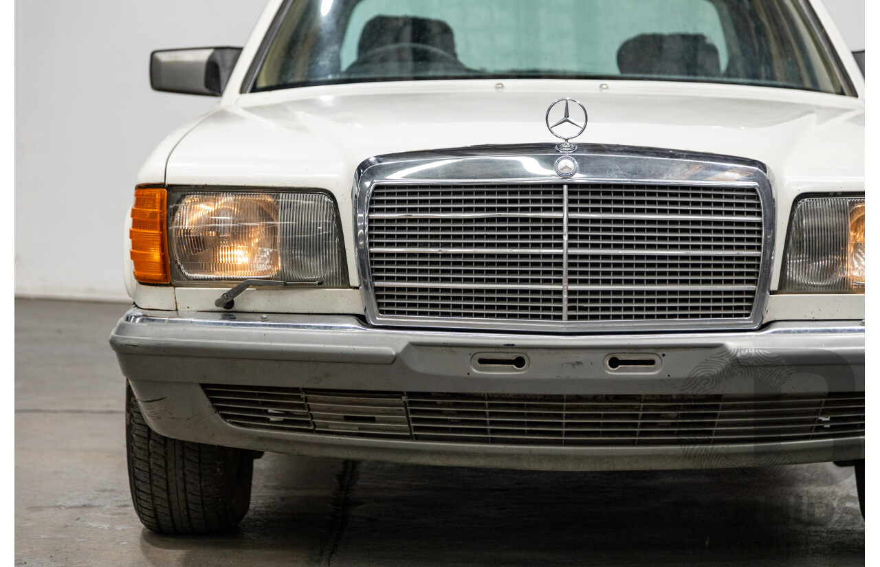 Circa 1984 Mercedes Benz 380SE W126 4d Sedan White V8 3.8L