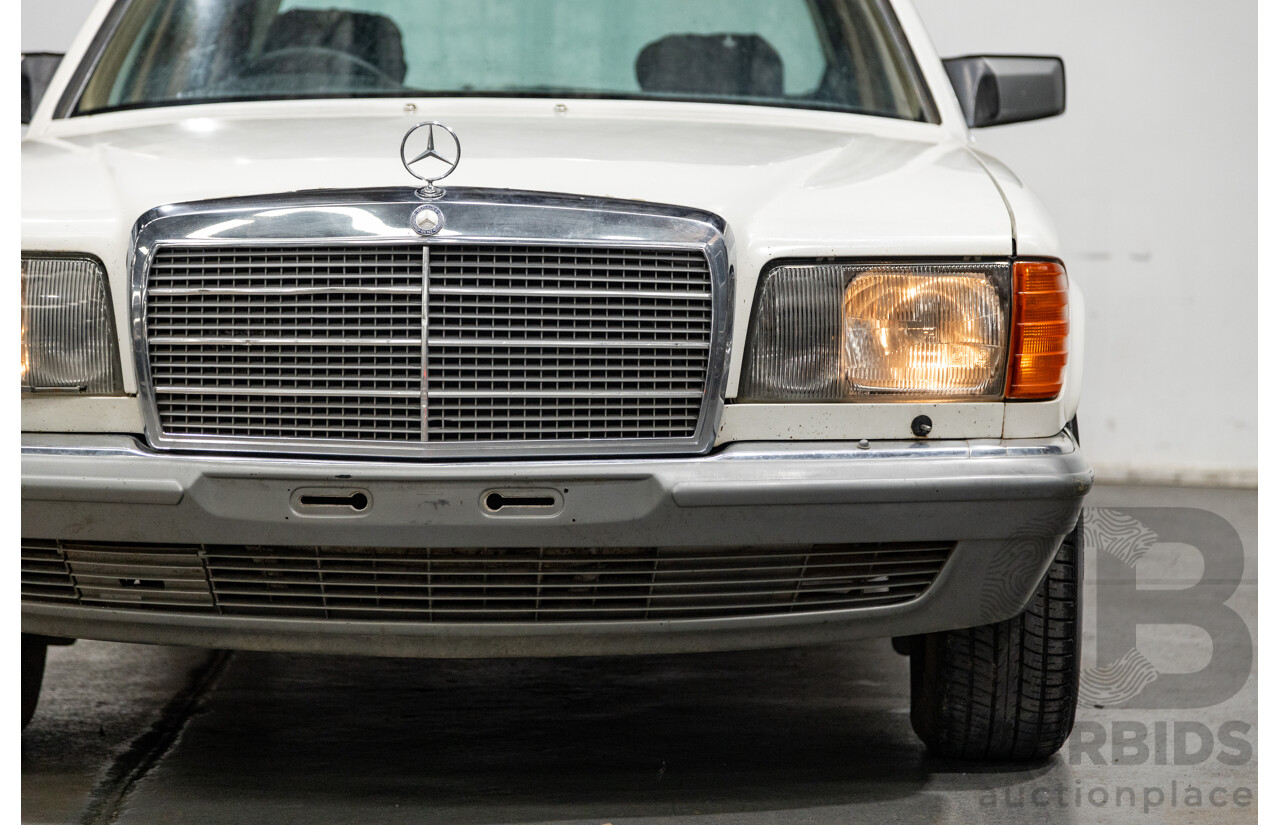 Circa 1984 Mercedes Benz 380SE W126 4d Sedan White V8 3.8L