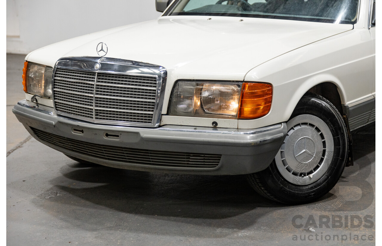 Circa 1984 Mercedes Benz 380SE W126 4d Sedan White V8 3.8L