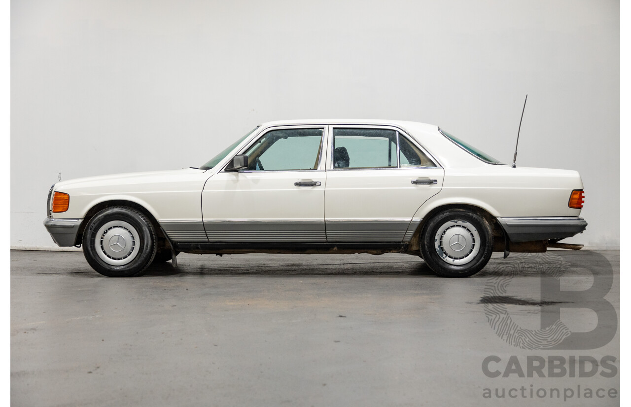 Circa 1984 Mercedes Benz 380SE W126 4d Sedan White V8 3.8L