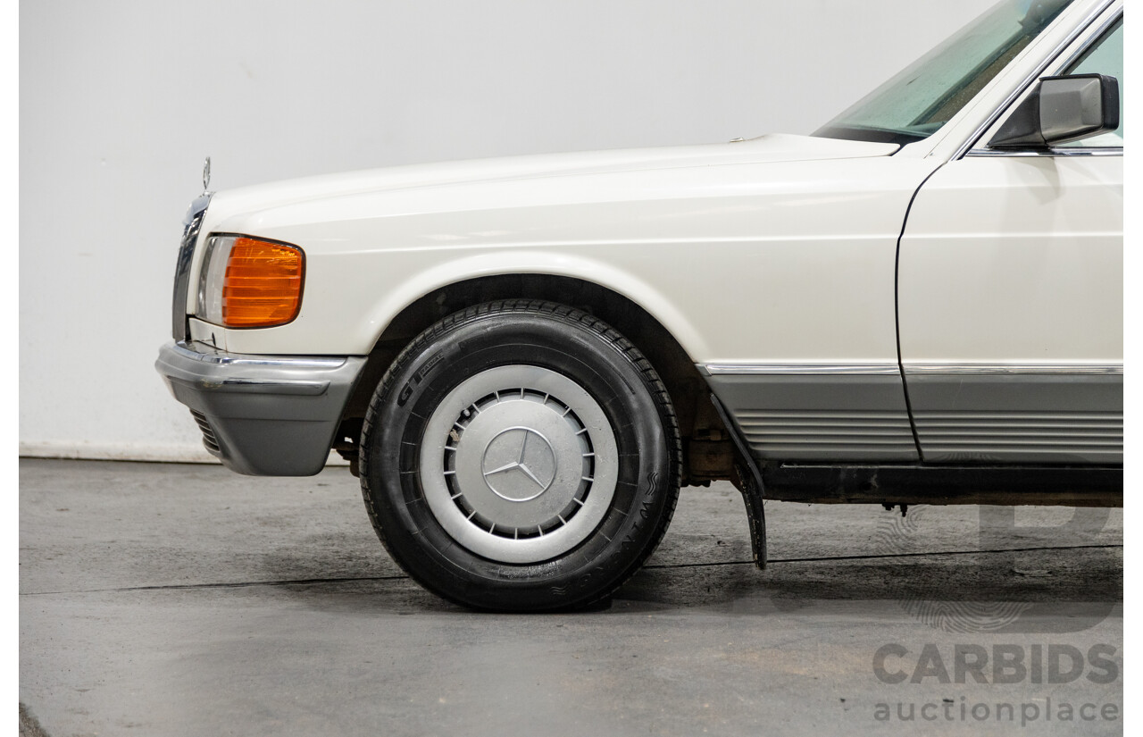 Circa 1984 Mercedes Benz 380SE W126 4d Sedan White V8 3.8L