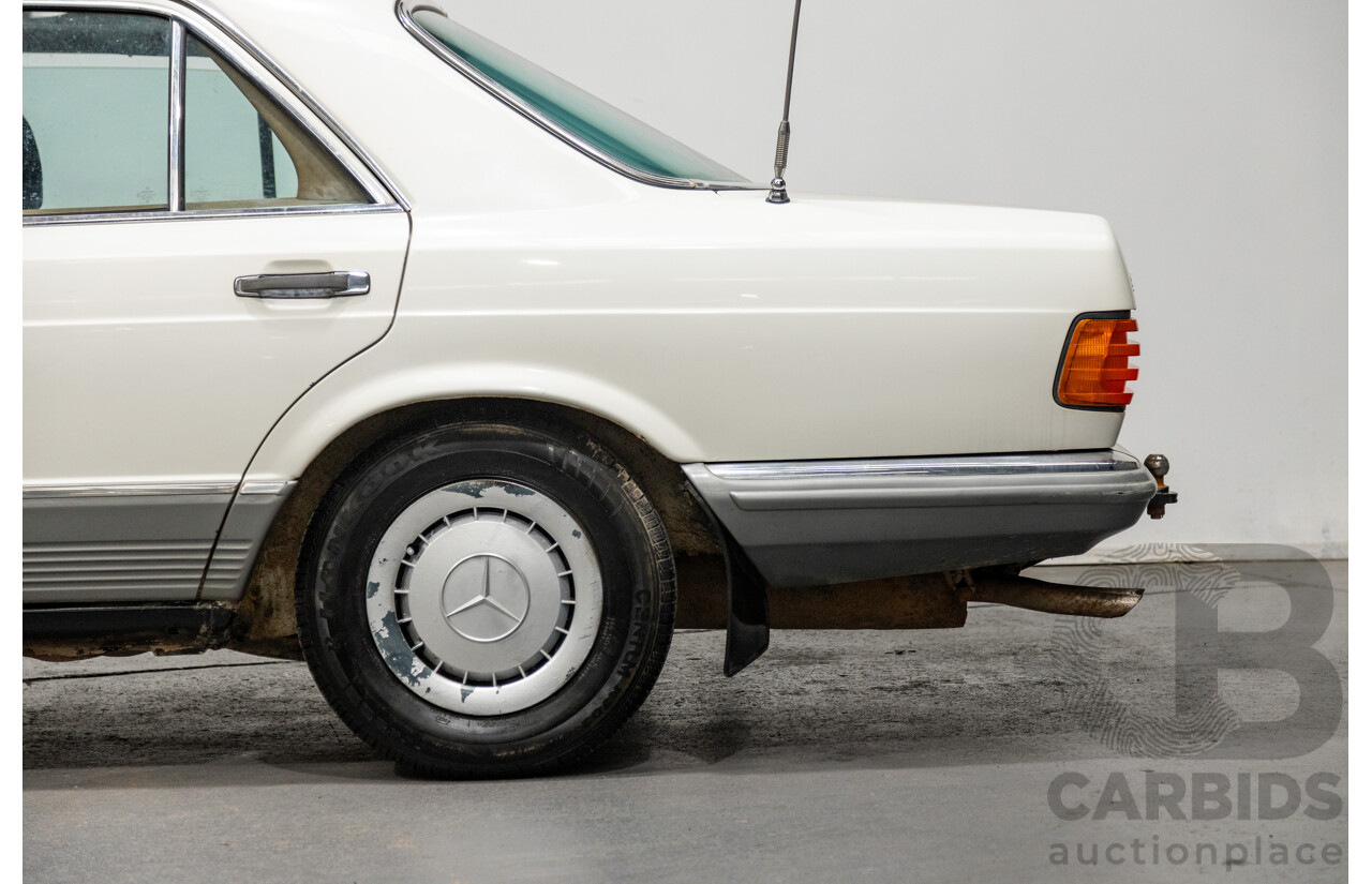 Circa 1984 Mercedes Benz 380SE W126 4d Sedan White V8 3.8L