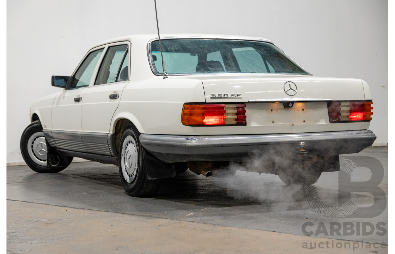 Circa 1984 Mercedes Benz 380SE W126 4d Sedan White V8 3.8L