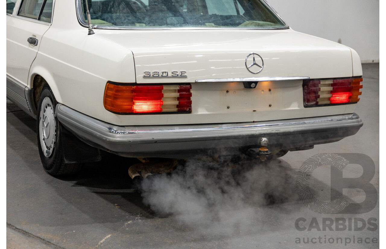 Circa 1984 Mercedes Benz 380SE W126 4d Sedan White V8 3.8L