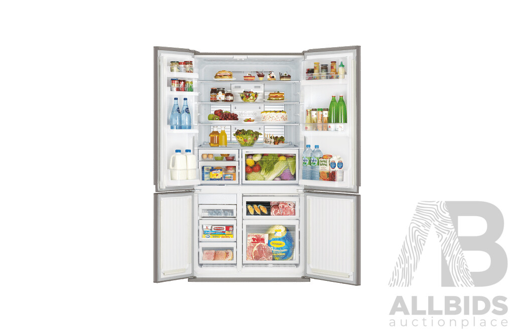 Mitsubishi Glass French Door Fridge