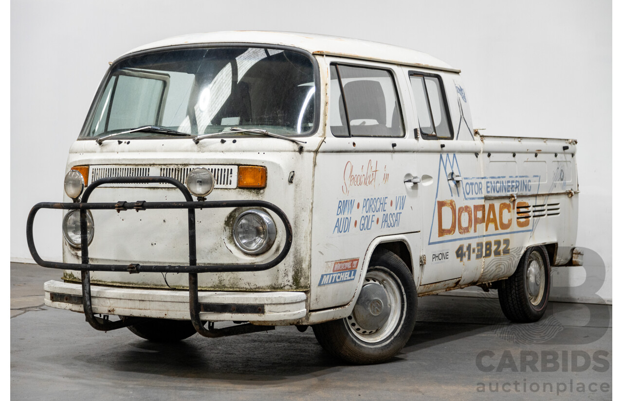 9/1975 Volkswagen Kombi Transporter Type 2 2d Crew Cab Utility White 1.8L