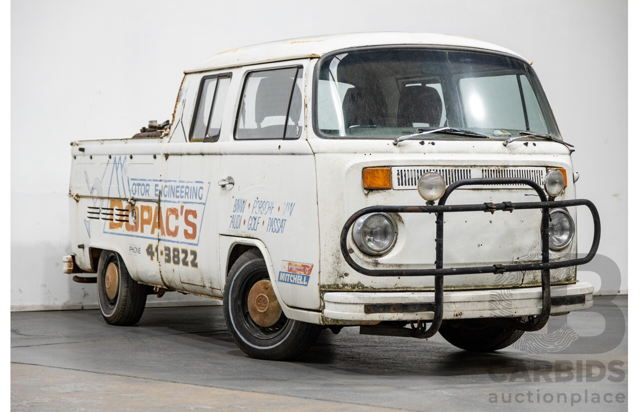 9/1975 Volkswagen Kombi Transporter Type 2 2d Crew Cab Utility White 1.8L