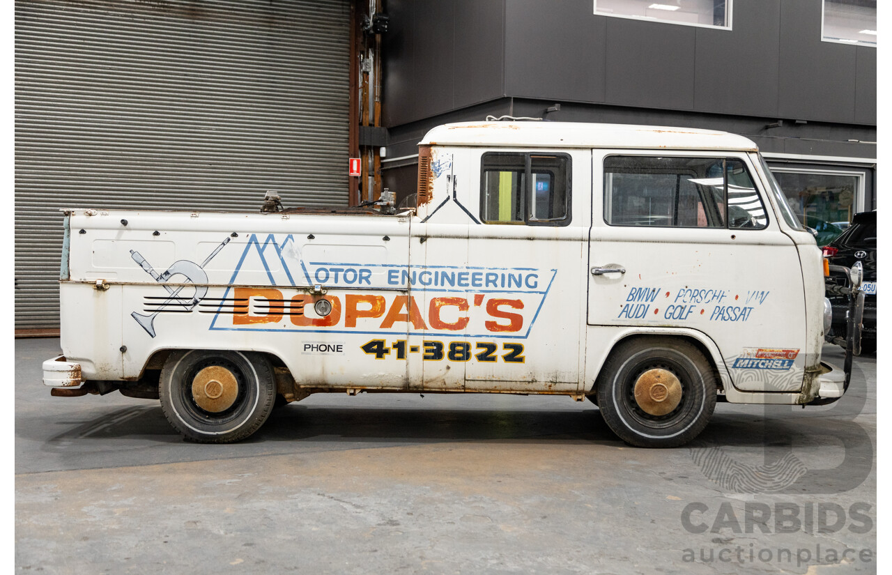 9/1975 Volkswagen Kombi Transporter Type 2 2d Crew Cab Utility White 1.8L