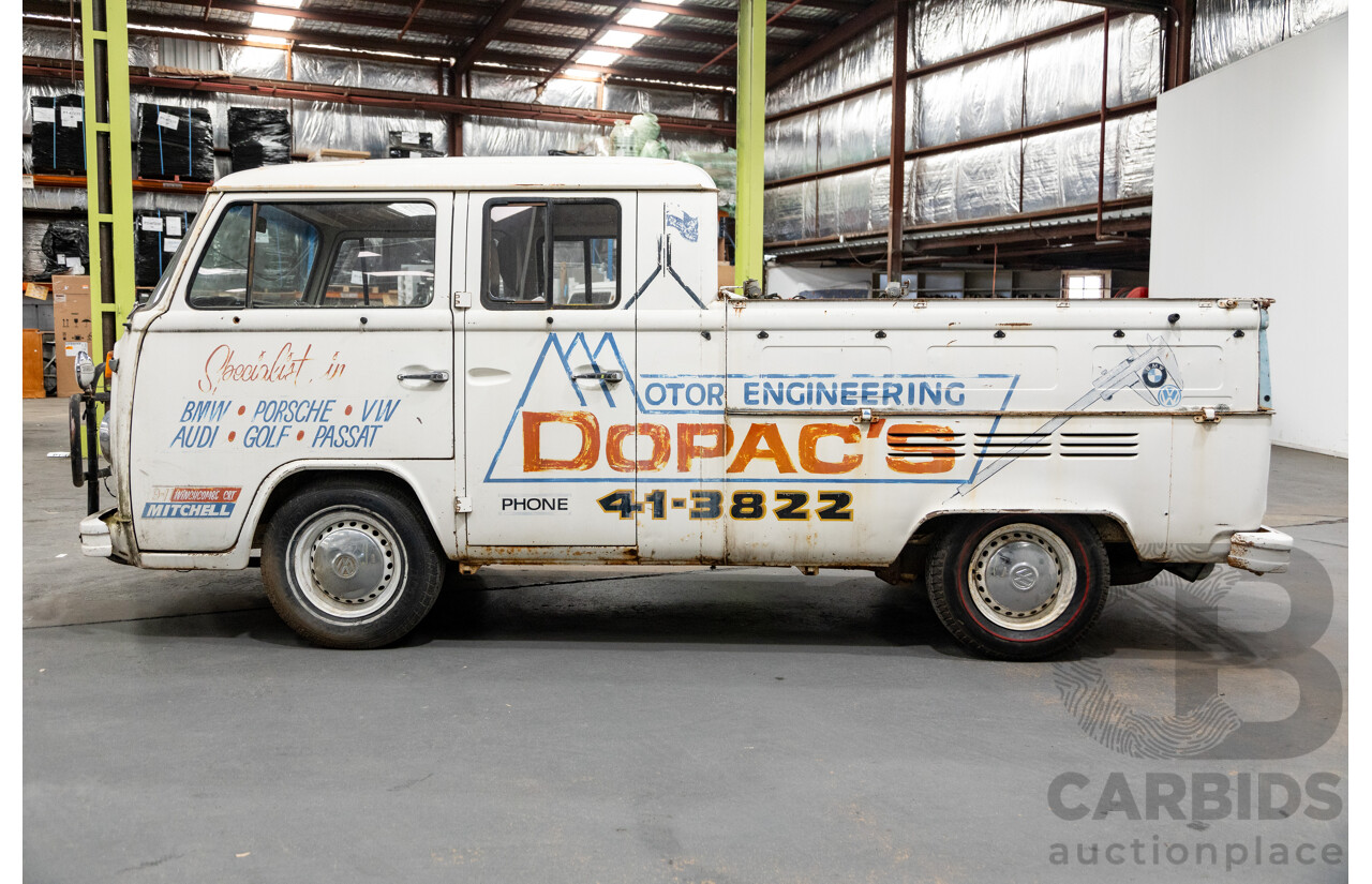 9/1975 Volkswagen Kombi Transporter Type 2 2d Crew Cab Utility White 1.8L