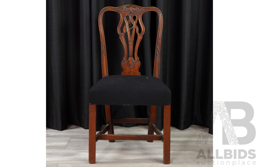 English Oak Chippendale Dining Chair