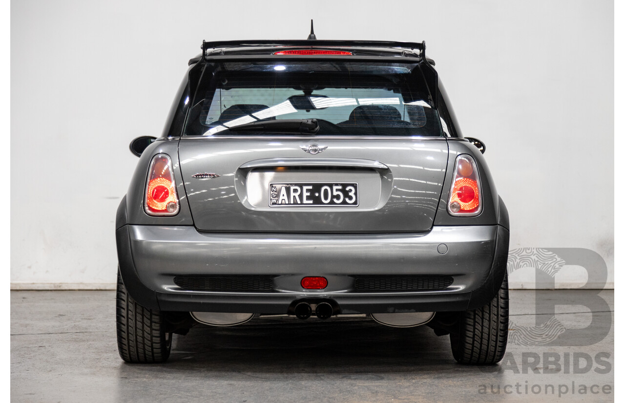 1/2005 Mini Cooper S JCW Upgrade R53 II 2d Hatchback Dark Silver Metallic Supercharged 1.6L