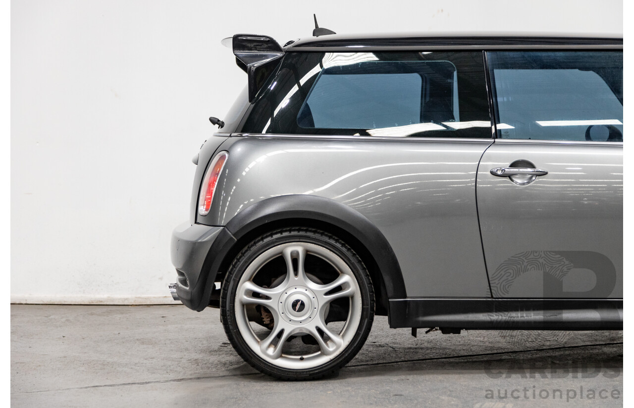 1/2005 Mini Cooper S JCW Upgrade R53 II 2d Hatchback Dark Silver Metallic Supercharged 1.6L