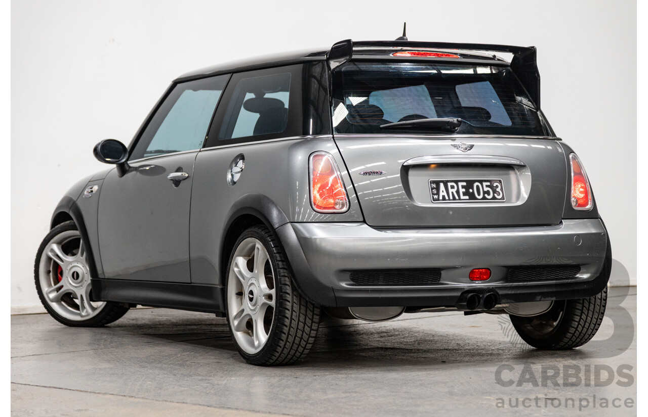 1/2005 Mini Cooper S JCW Upgrade R53 II 2d Hatchback Dark Silver Metallic Supercharged 1.6L