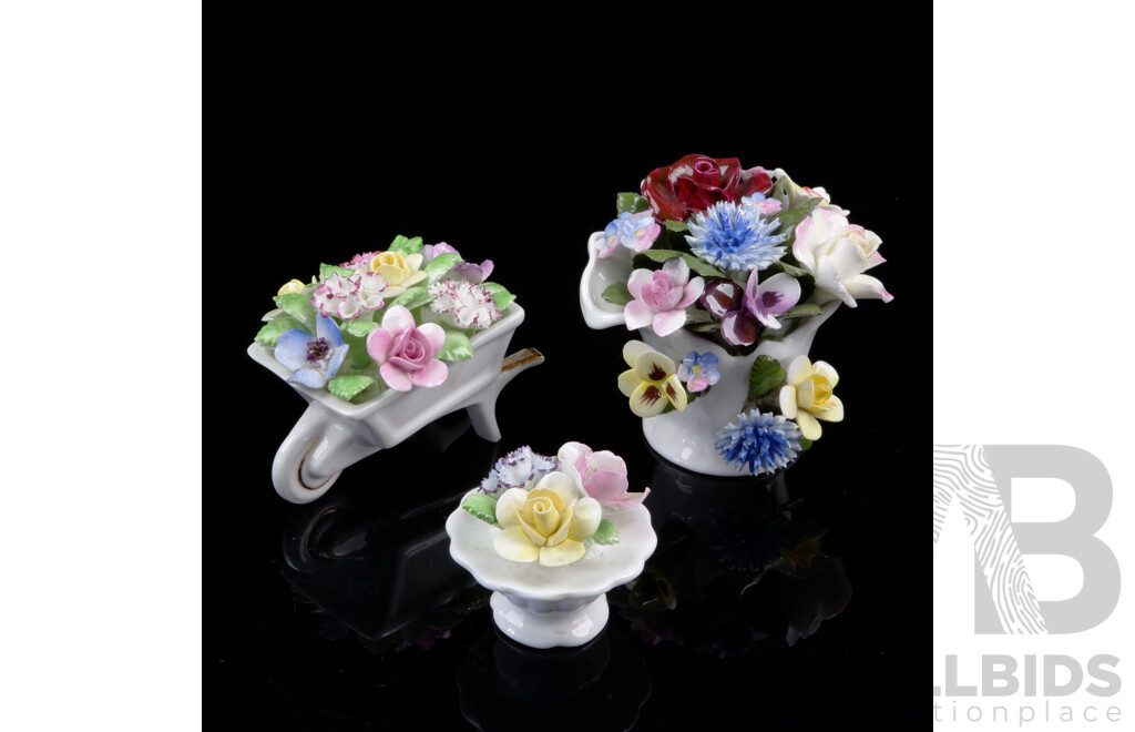 Collection Three Royal Doulton Porcelain Flower Posies