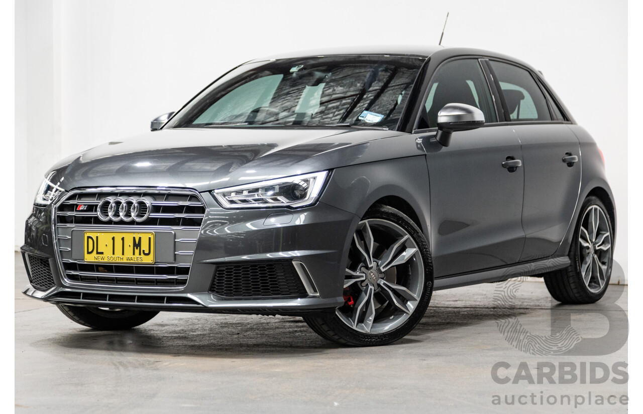 7/2015 Audi S1 Sportback 2.0 TFSI Quattro (AWD) 8X 5d Hatchback Daytona Grey (Brilliant Black Roof) Turbo 2.0L - Stage 1 APR Tuned