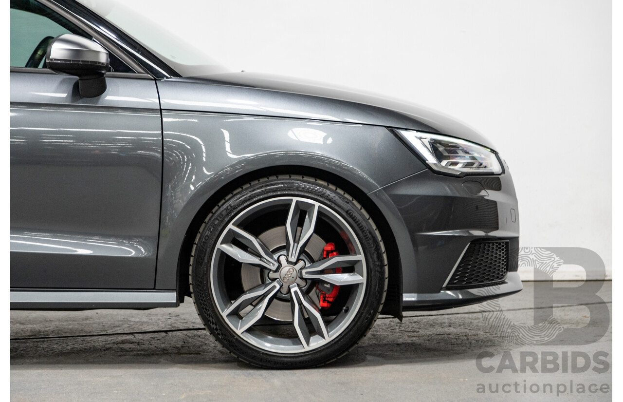 7/2015 Audi S1 Sportback 2.0 TFSI Quattro (AWD) 8X 5d Hatchback Daytona Grey (Brilliant Black Roof) Turbo 2.0L - Stage 1 APR Tuned