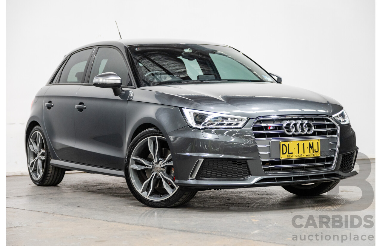 7/2015 Audi S1 Sportback 2.0 TFSI Quattro (AWD) 8X 5d Hatchback Daytona Grey (Brilliant Black Roof) Turbo 2.0L - Stage 1 APR Tuned