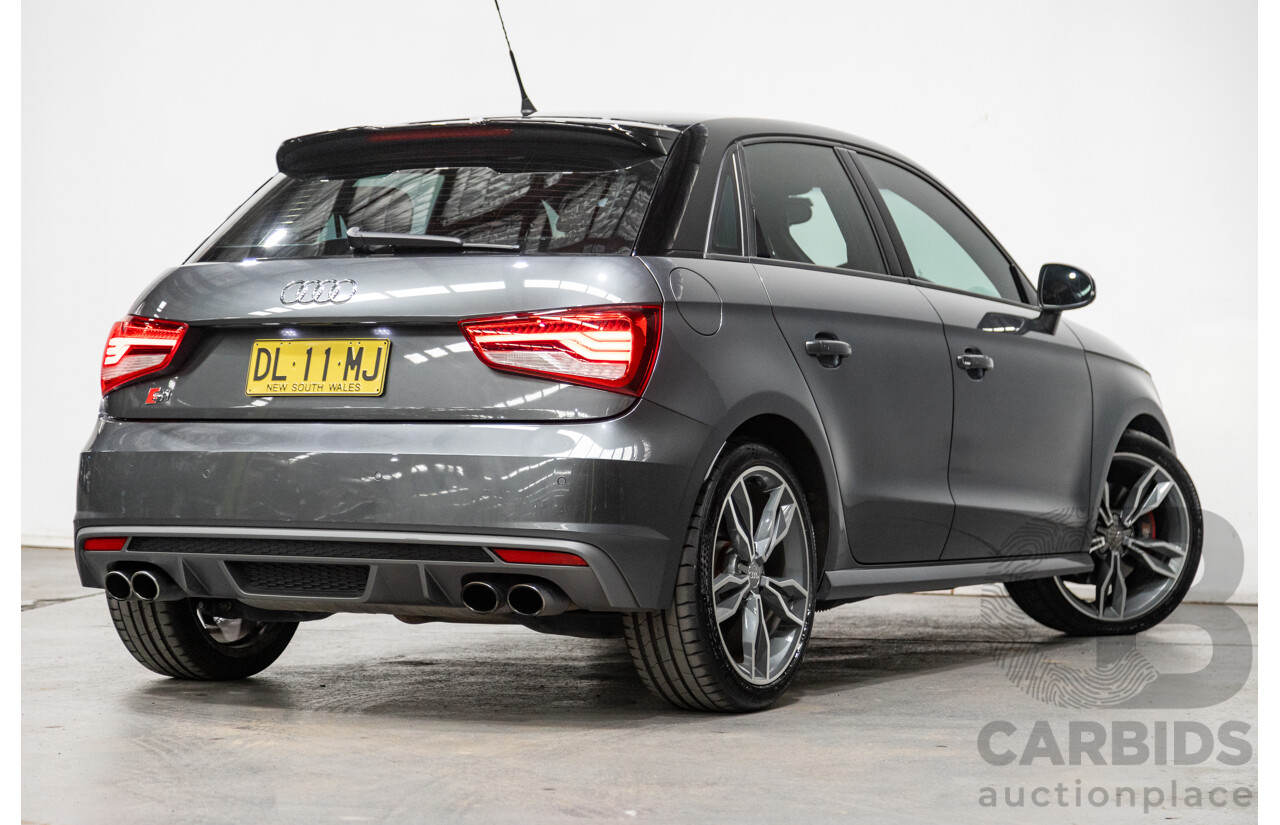 7/2015 Audi S1 Sportback 2.0 TFSI Quattro (AWD) 8X 5d Hatchback Daytona Grey (Brilliant Black Roof) Turbo 2.0L - Stage 1 APR Tuned