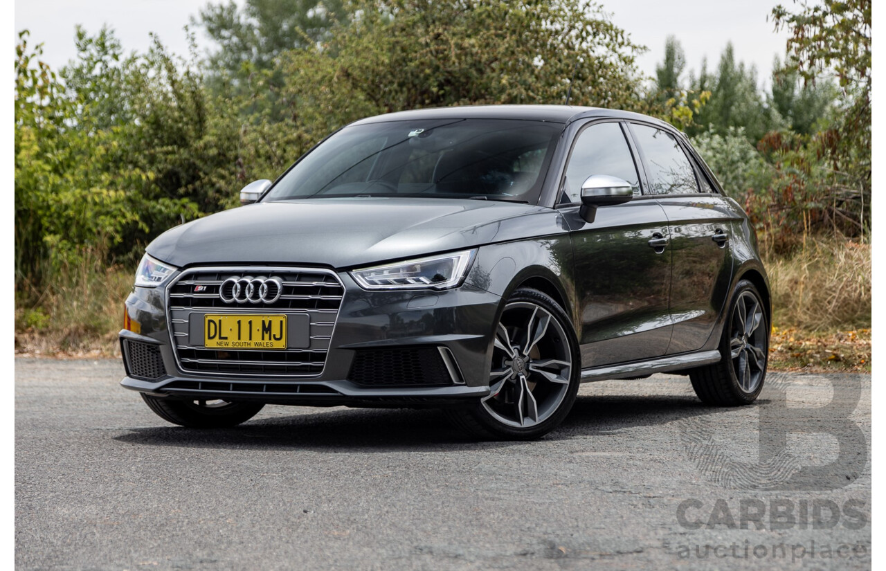 7/2015 Audi S1 Sportback 2.0 TFSI Quattro (AWD) 8X 5d Hatchback Daytona Grey (Brilliant Black Roof) Turbo 2.0L - Stage 1 APR Tuned