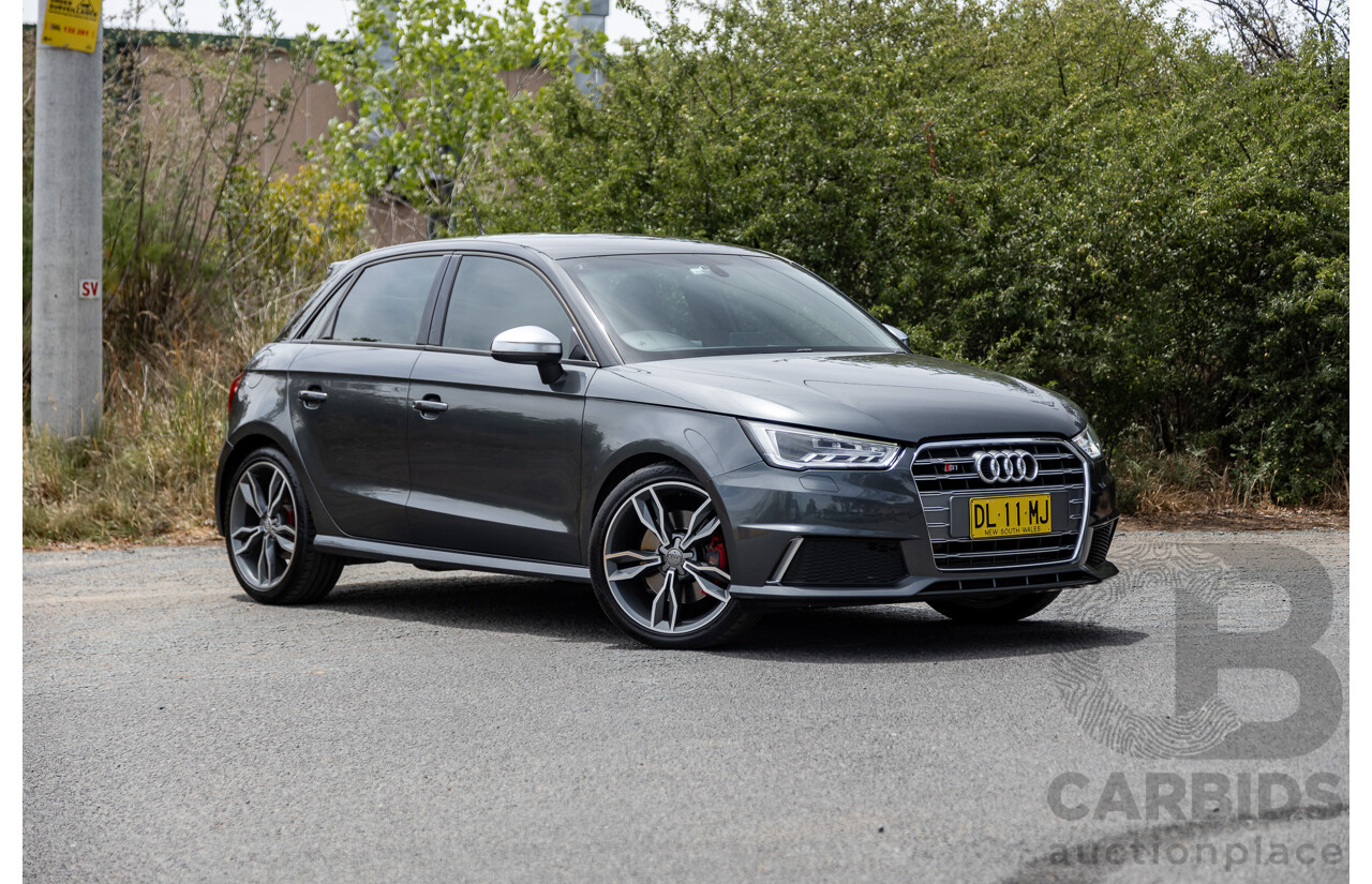 7/2015 Audi S1 Sportback 2.0 TFSI Quattro (AWD) 8X 5d Hatchback Daytona Grey (Brilliant Black Roof) Turbo 2.0L - Stage 1 APR Tuned