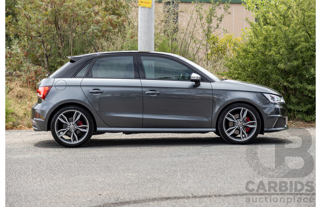 7/2015 Audi S1 Sportback 2.0 TFSI Quattro (AWD) 8X 5d Hatchback Daytona Grey (Brilliant Black Roof) Turbo 2.0L - Stage 1 APR Tuned