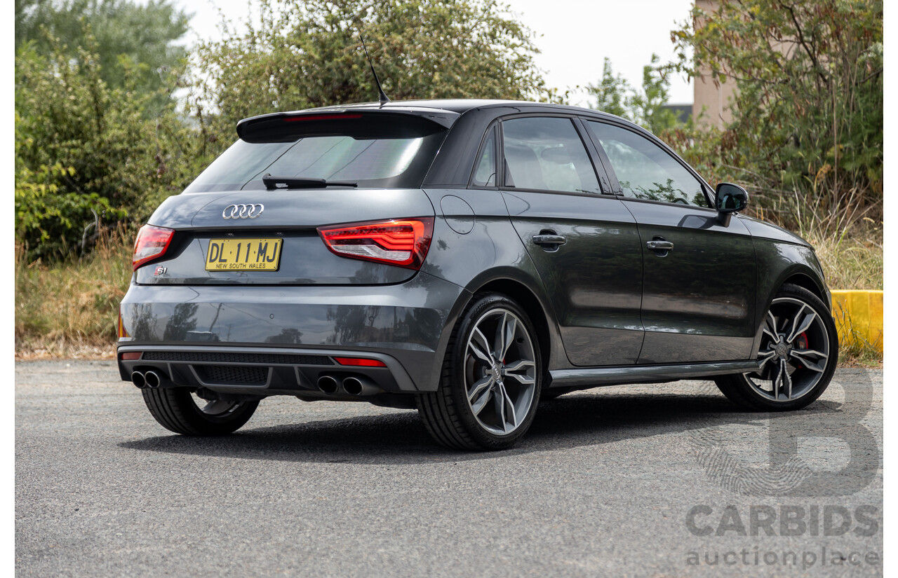 7/2015 Audi S1 Sportback 2.0 TFSI Quattro (AWD) 8X 5d Hatchback Daytona Grey (Brilliant Black Roof) Turbo 2.0L - Stage 1 APR Tuned