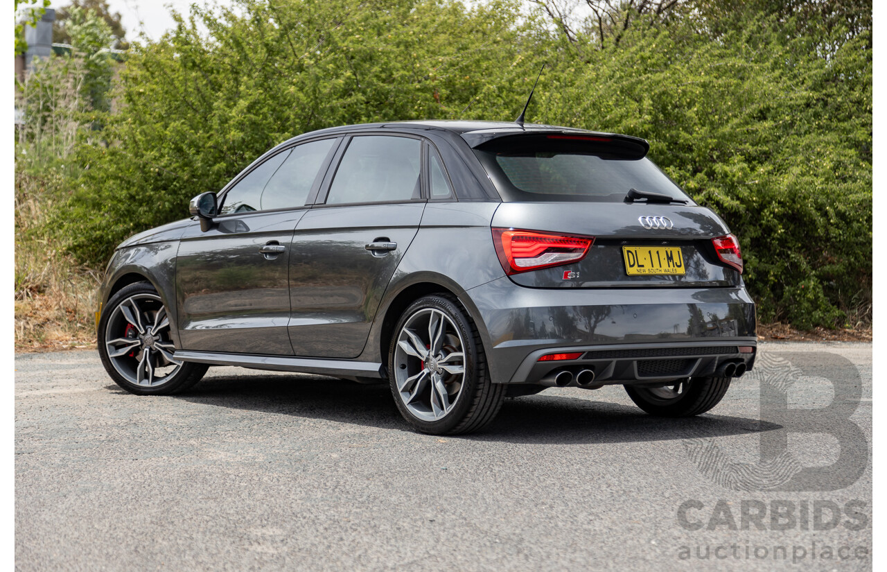 7/2015 Audi S1 Sportback 2.0 TFSI Quattro (AWD) 8X 5d Hatchback Daytona Grey (Brilliant Black Roof) Turbo 2.0L - Stage 1 APR Tuned