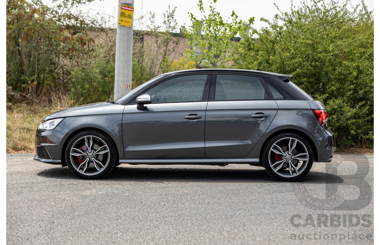 7/2015 Audi S1 Sportback 2.0 TFSI Quattro (AWD) 8X 5d Hatchback Daytona Grey (Brilliant Black Roof) Turbo 2.0L - Stage 1 APR Tuned