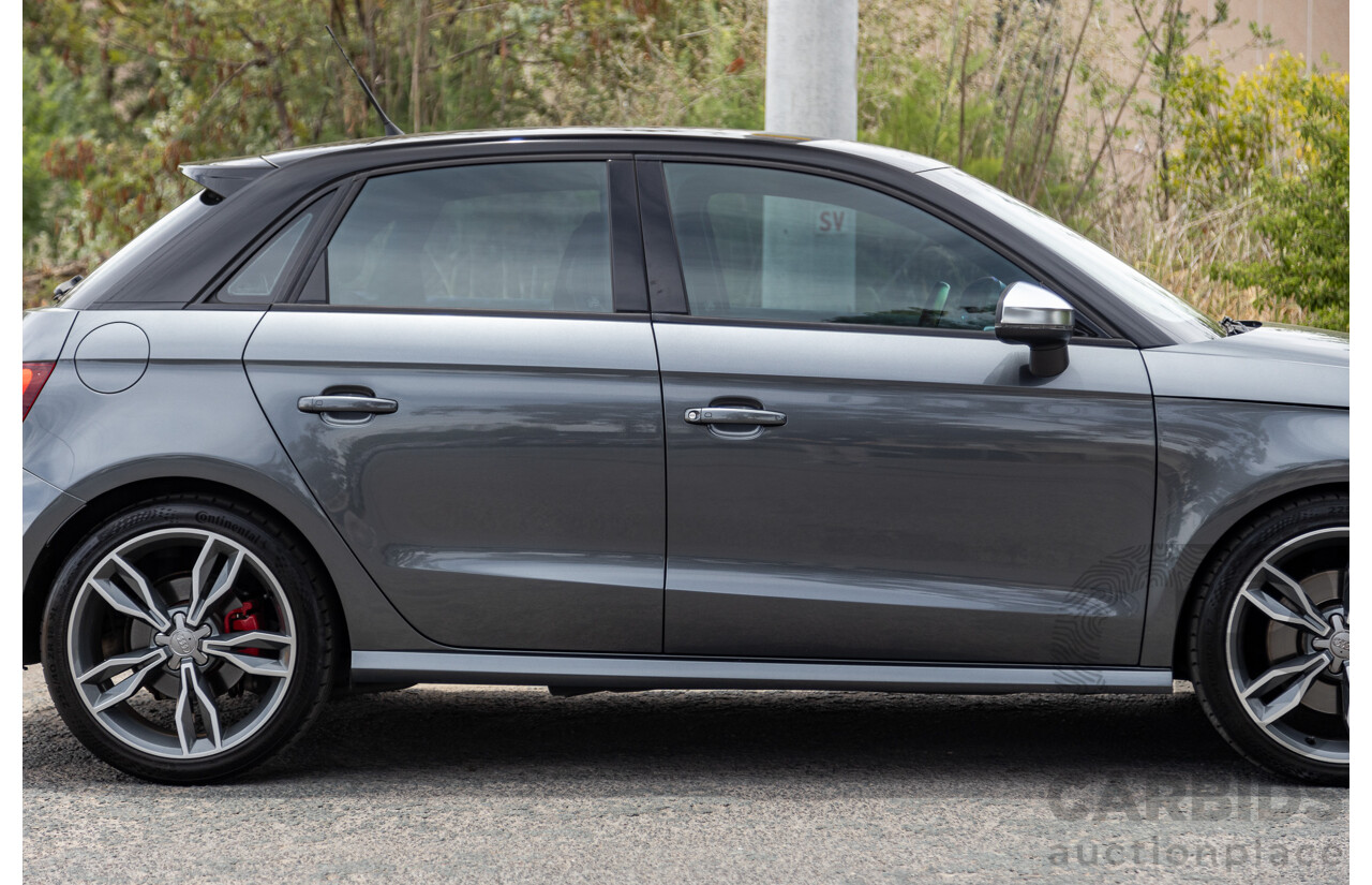 7/2015 Audi S1 Sportback 2.0 TFSI Quattro (AWD) 8X 5d Hatchback Daytona Grey (Brilliant Black Roof) Turbo 2.0L - Stage 1 APR Tuned