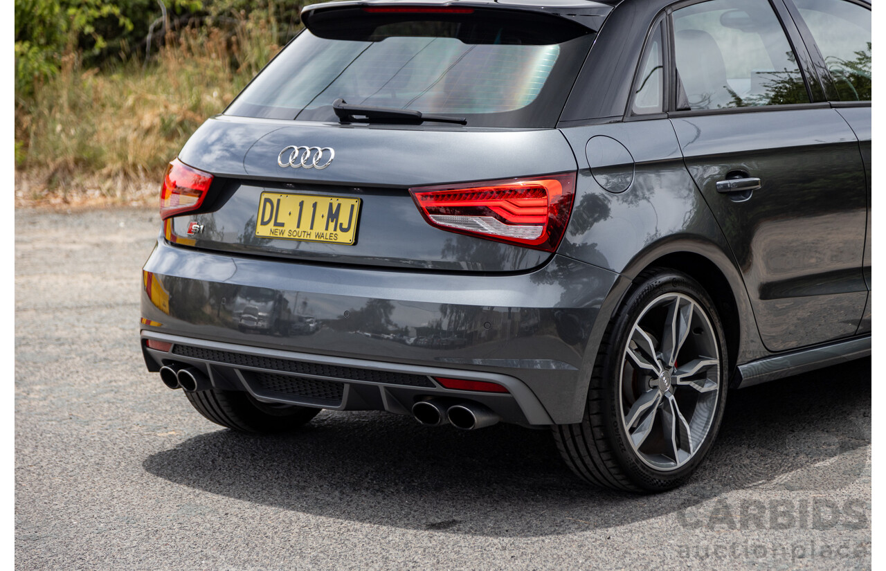 7/2015 Audi S1 Sportback 2.0 TFSI Quattro (AWD) 8X 5d Hatchback Daytona Grey (Brilliant Black Roof) Turbo 2.0L - Stage 1 APR Tuned