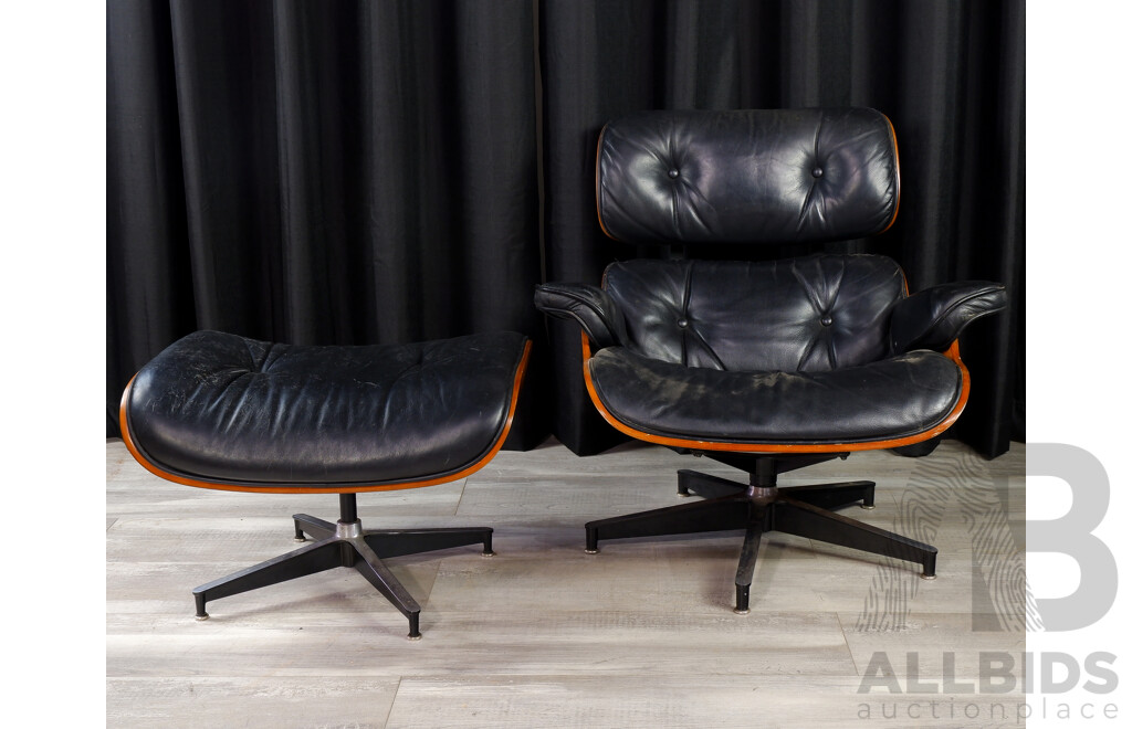 Reproduction Eames 670 & 671 Lounge Chair and Footstool