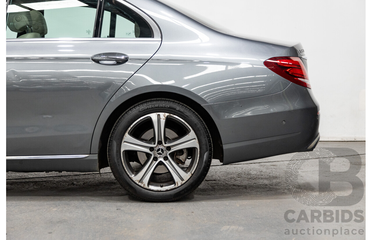 05/2017 Mercedes Benz E220d W213 MY17 4d Sedan Selenite Grey Metallic Turbo Diesel 1.9L