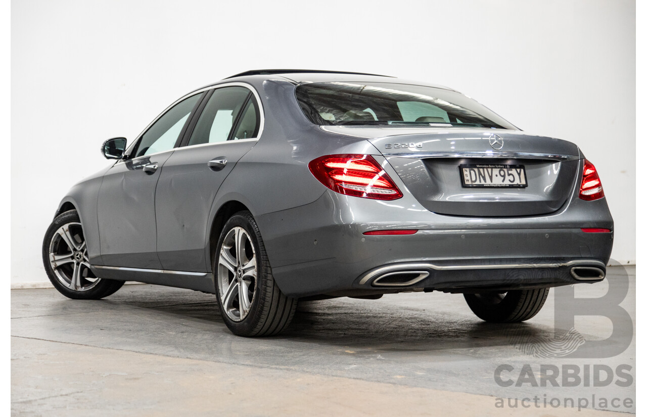 05/2017 Mercedes Benz E220d W213 MY17 4d Sedan Selenite Grey Metallic Turbo Diesel 1.9L