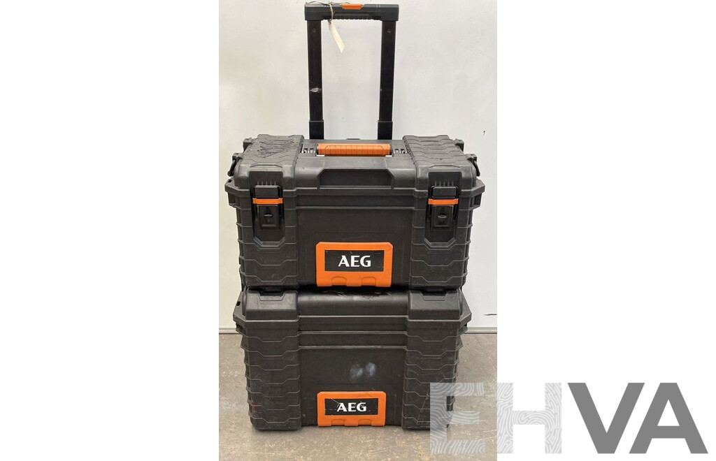 AEG Tool Boxes and Pluming Tool Sets and Tools