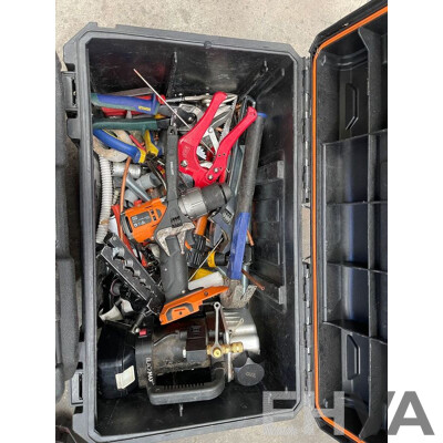AEG Tool Boxes and Pluming Tool Sets and Tools