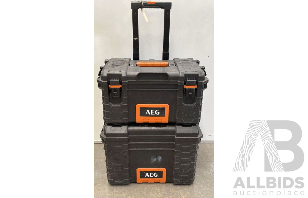 AEG Tool Boxes and Pluming Tool Sets and Tools