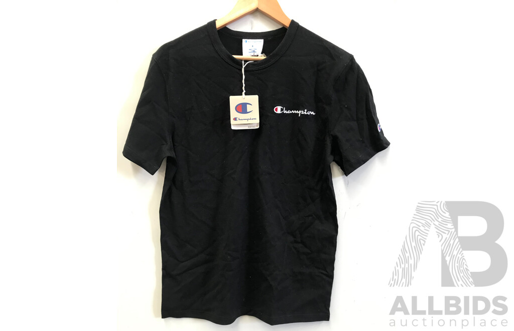 Champion Mens' Black Tee - Brand New