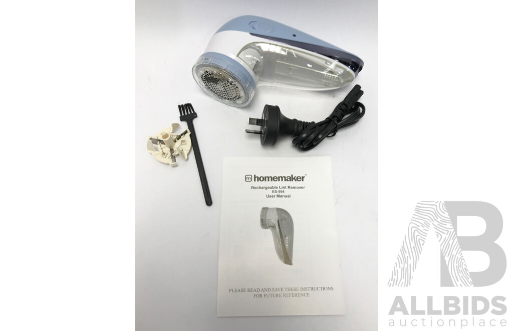 Homemaker Rechargeable Lint Remover - Brand New