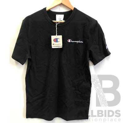 Champion Mens' Black Tee - Brand New