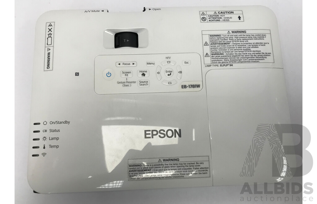 Epson (EB-1781W) Portable Multimedia Projector