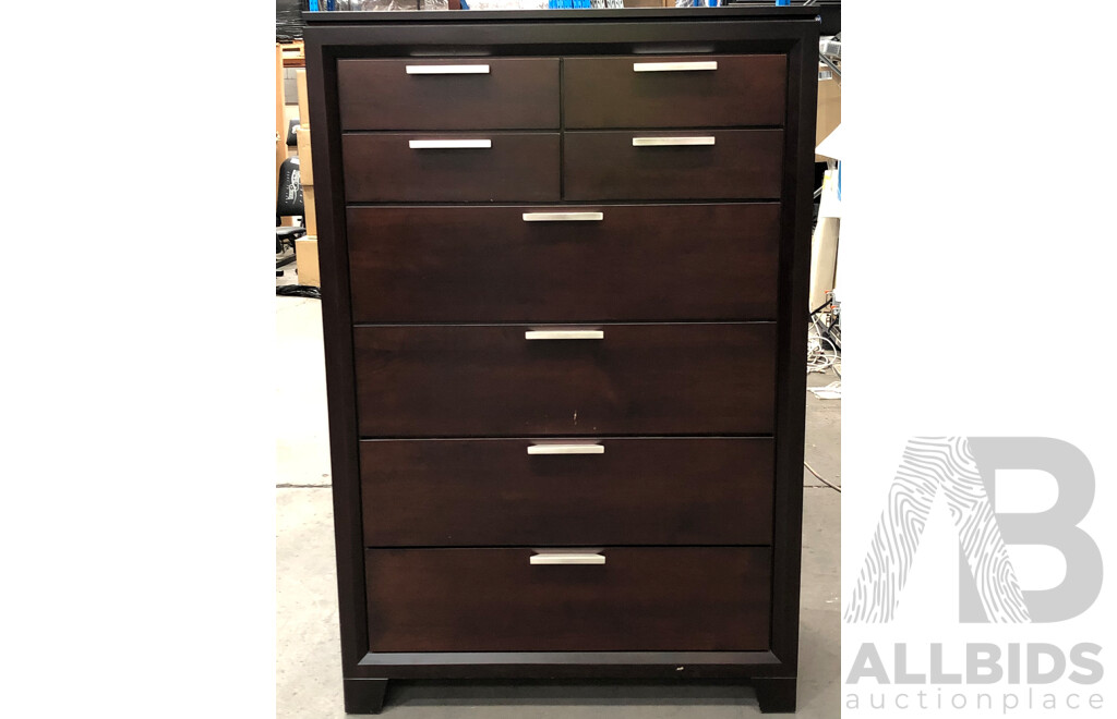 West Bros Furniture Eight Drawer Tallboy